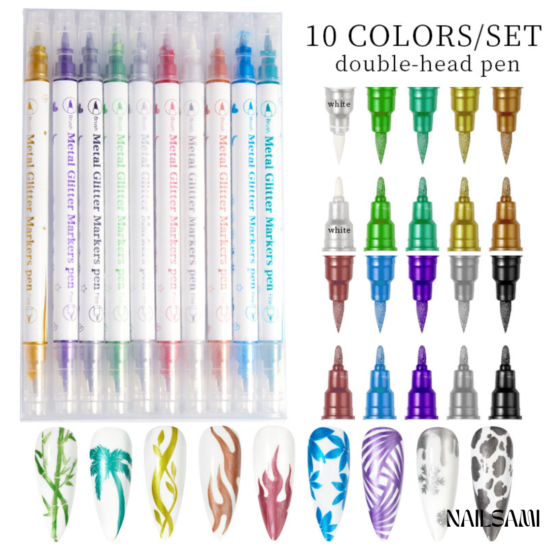 Nail Art Pen Set – Fine Line Detailing & DIY Manicure Designn