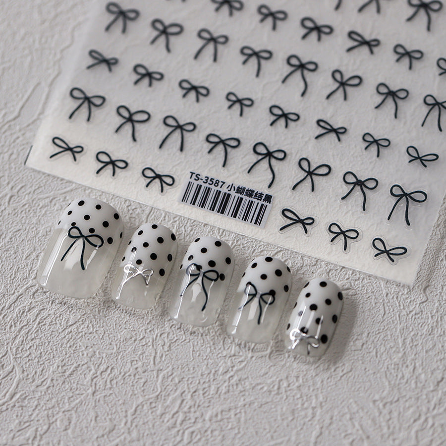 Charming Bow Nail Stickers Fulfilled by NAILSAMI