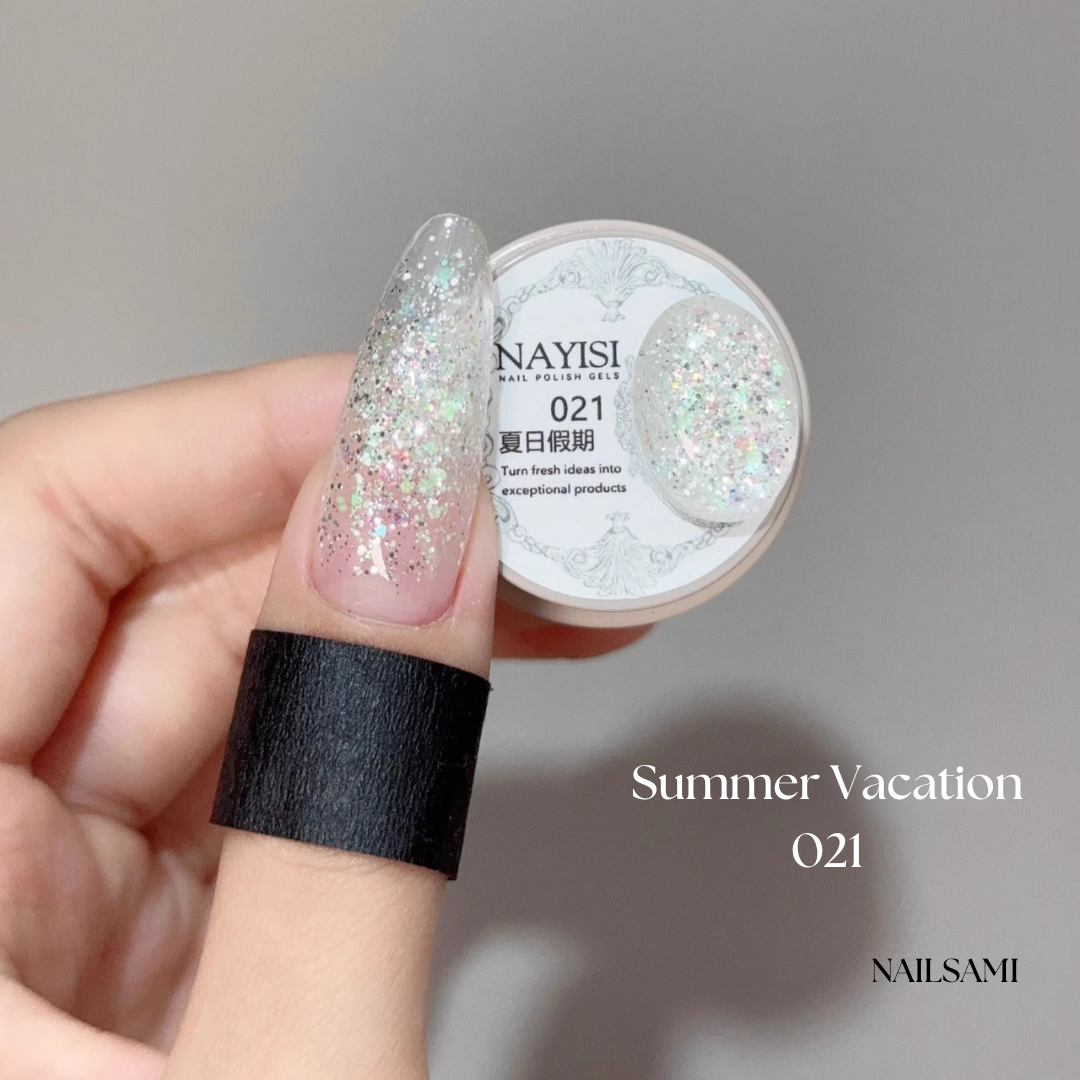 Nayisi Korean luxury Gemstone Glitter Gel Set