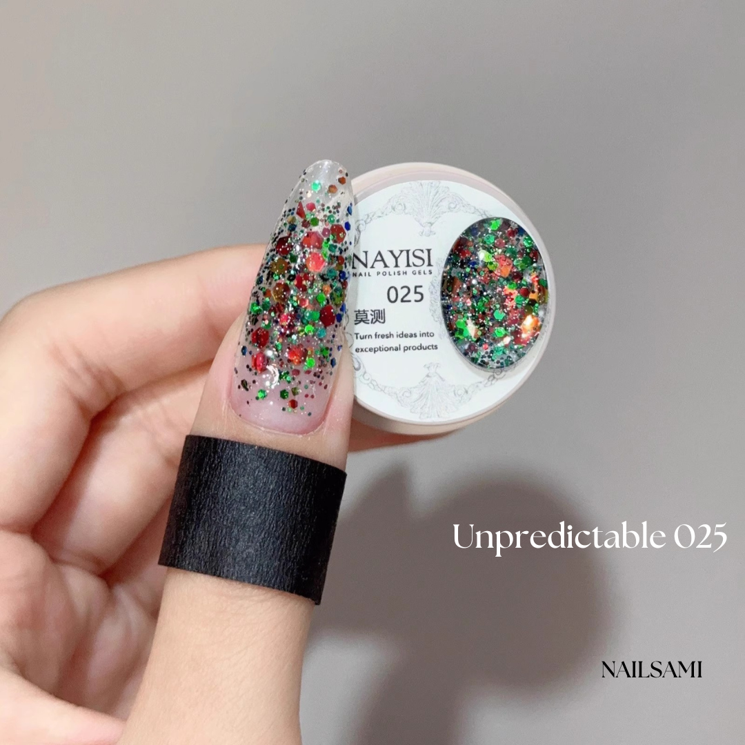 Nayisi Korean luxury Gemstone Glitter Gel Set