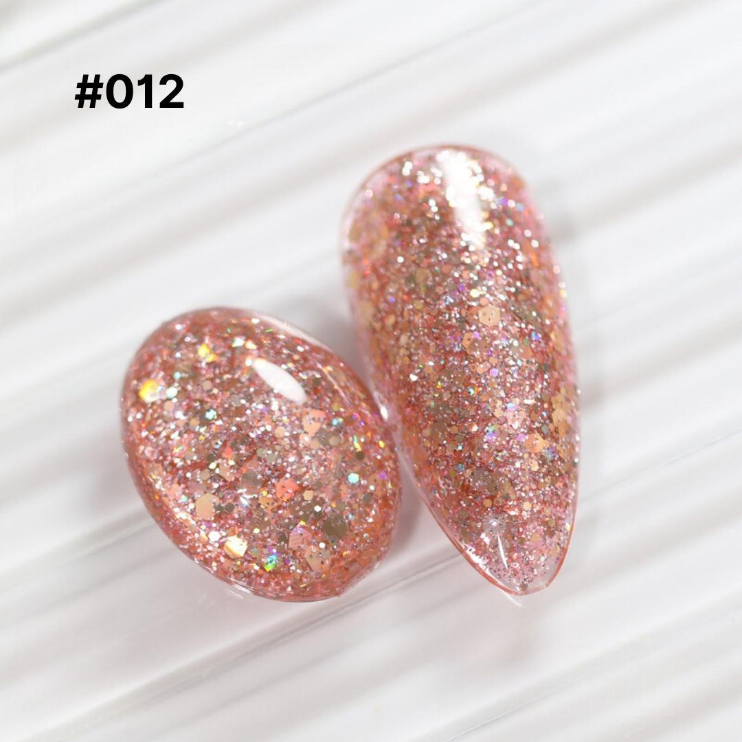 GLITTER GEL POLISH 12 color collection Fulfilled by NAILSAMI