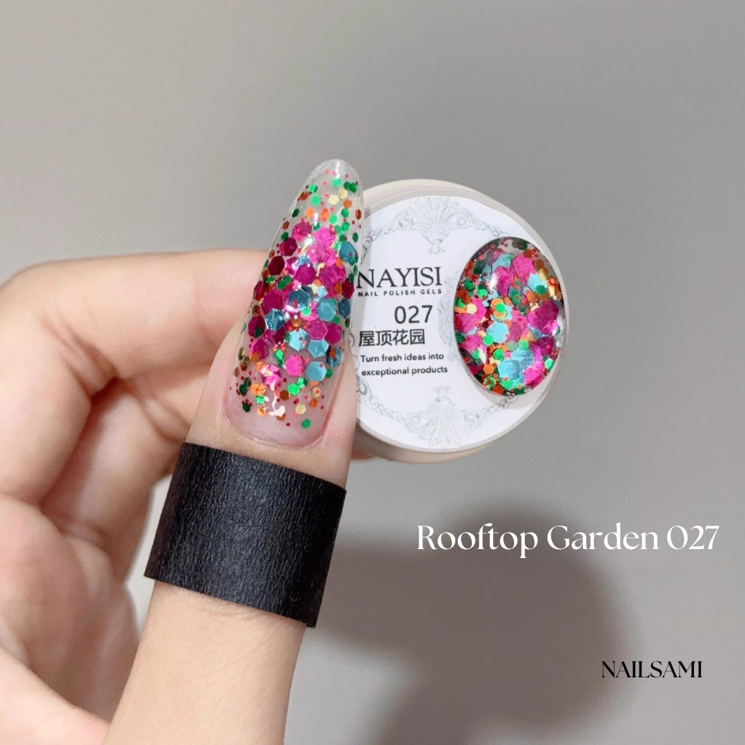 Nayisi Korean luxury Gemstone Glitter Gel Set