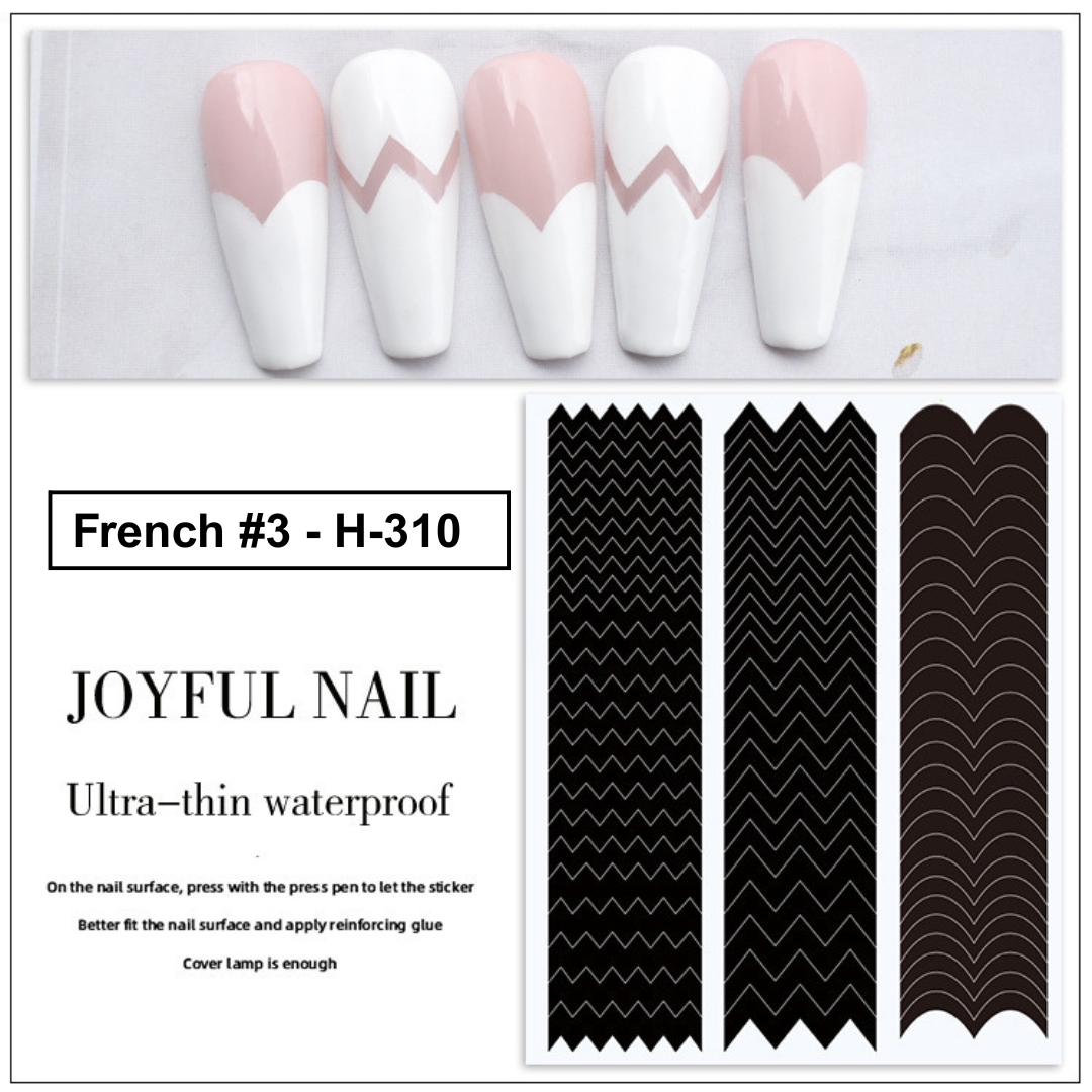 French Tip Manicure Stickers