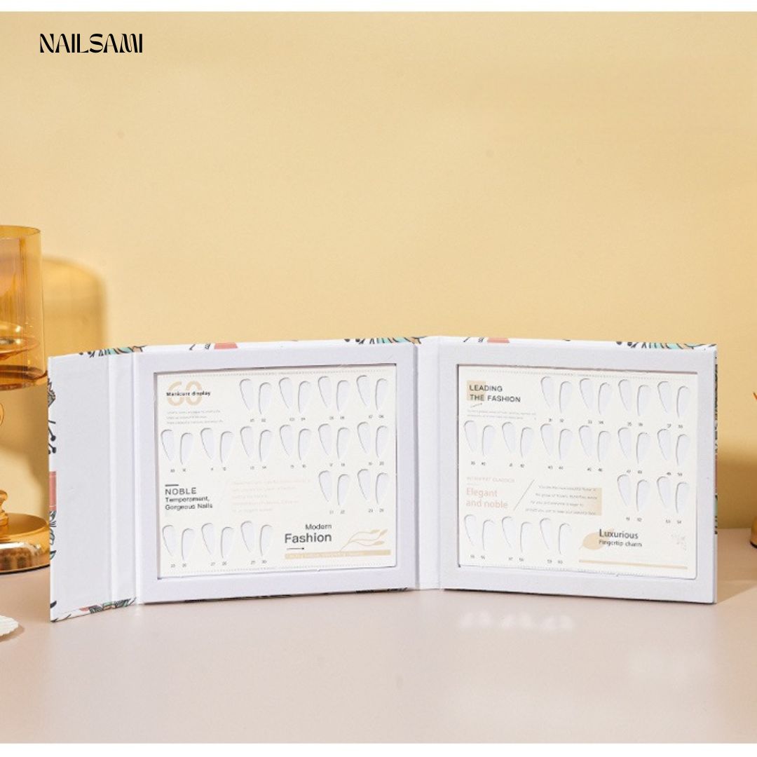 Premium Nail Color Swatch Book - "Fresh Petals" Collection