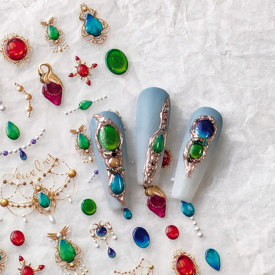 Elegant Jewel Nail Stickers NAILSAMI