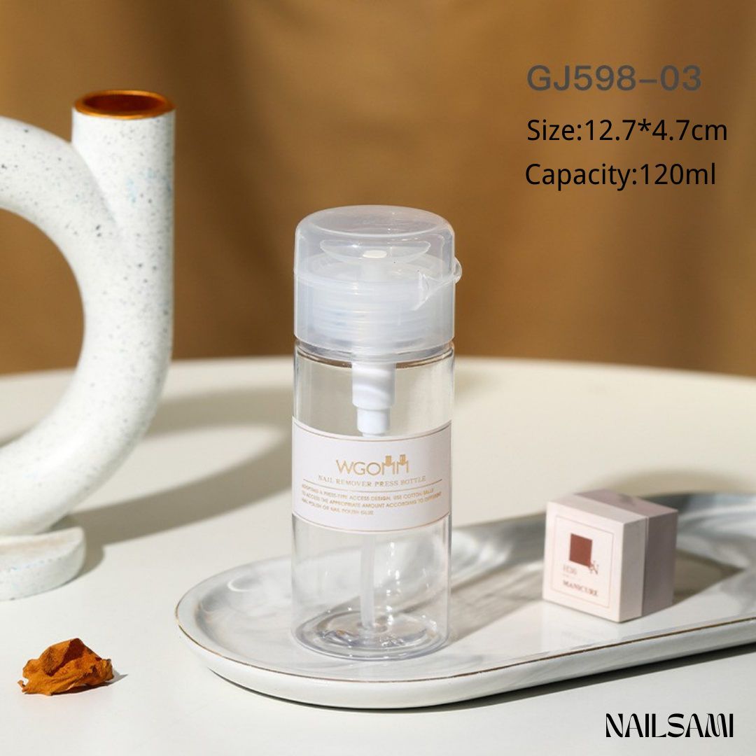 Pressable Empty Bottle for Nail Polish Remover — image 3 of 3