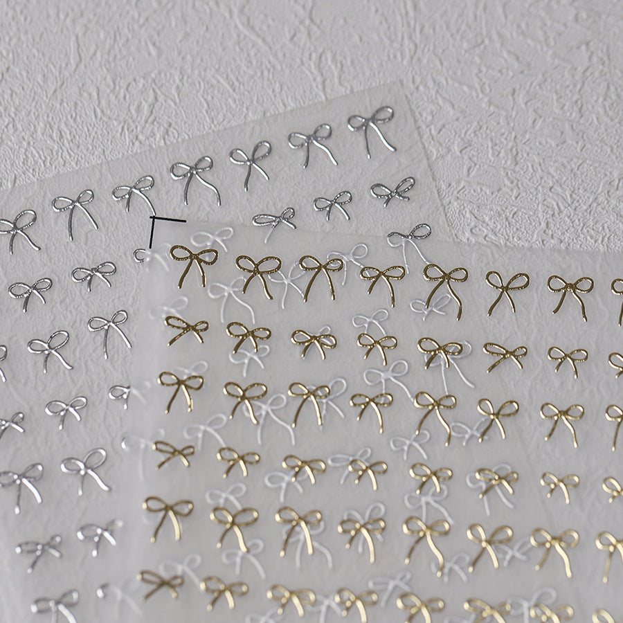 Charming Bow Nail Stickers Fulfilled by NAILSAMI