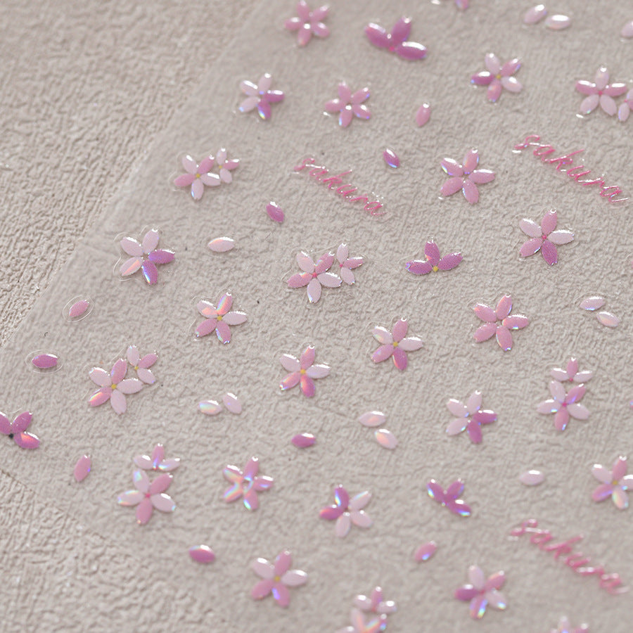 Sakura Blossom Nail Stickers Fulfilled by NAILSAMI