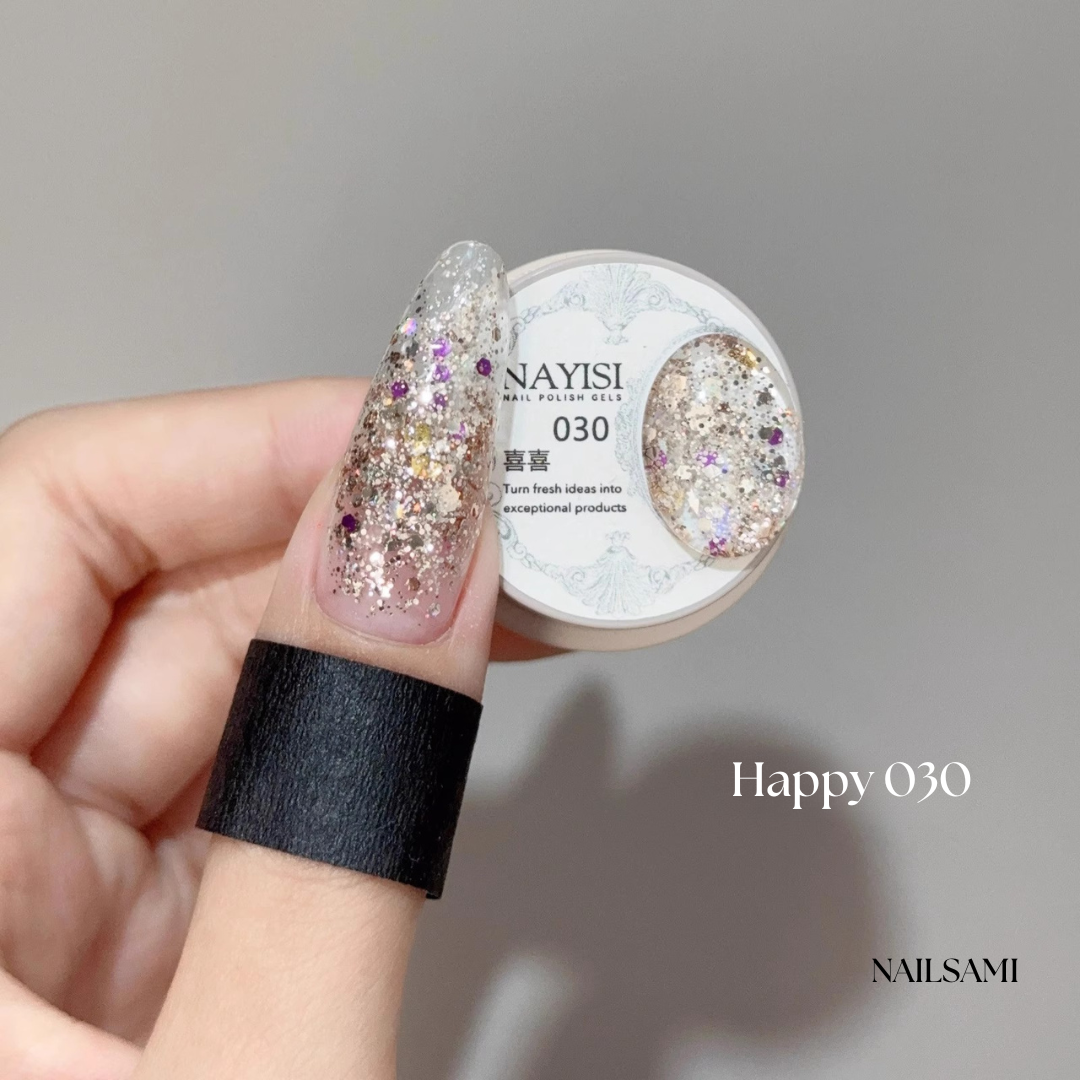 Nayisi Korean luxury Gemstone Glitter Gel Set