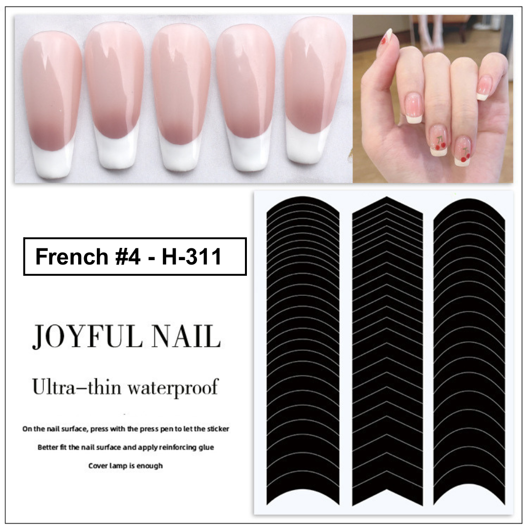 French Tip Manicure Stickers