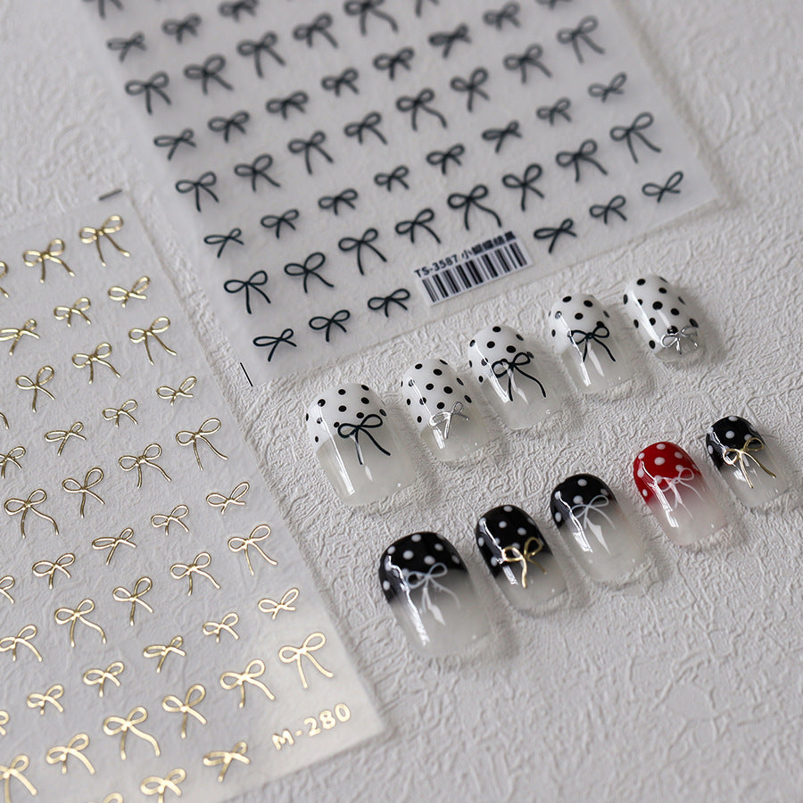 Charming Bow Nail Stickers Fulfilled by NAILSAMI