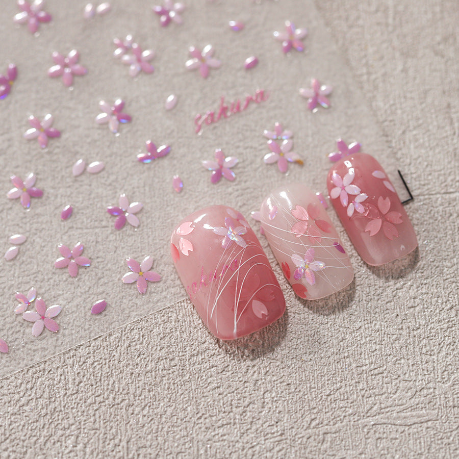 Sakura Blossom Nail Stickers Fulfilled by NAILSAMI