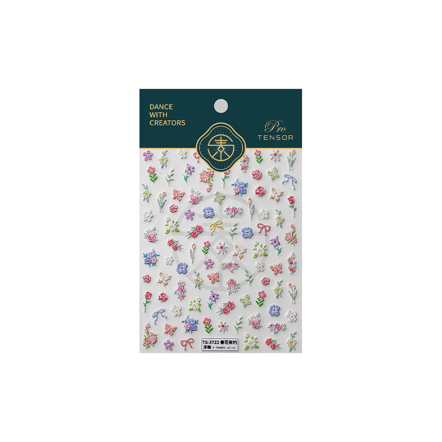 Garden Blossom Nail Stickers Fulfilled by NAILSAMI