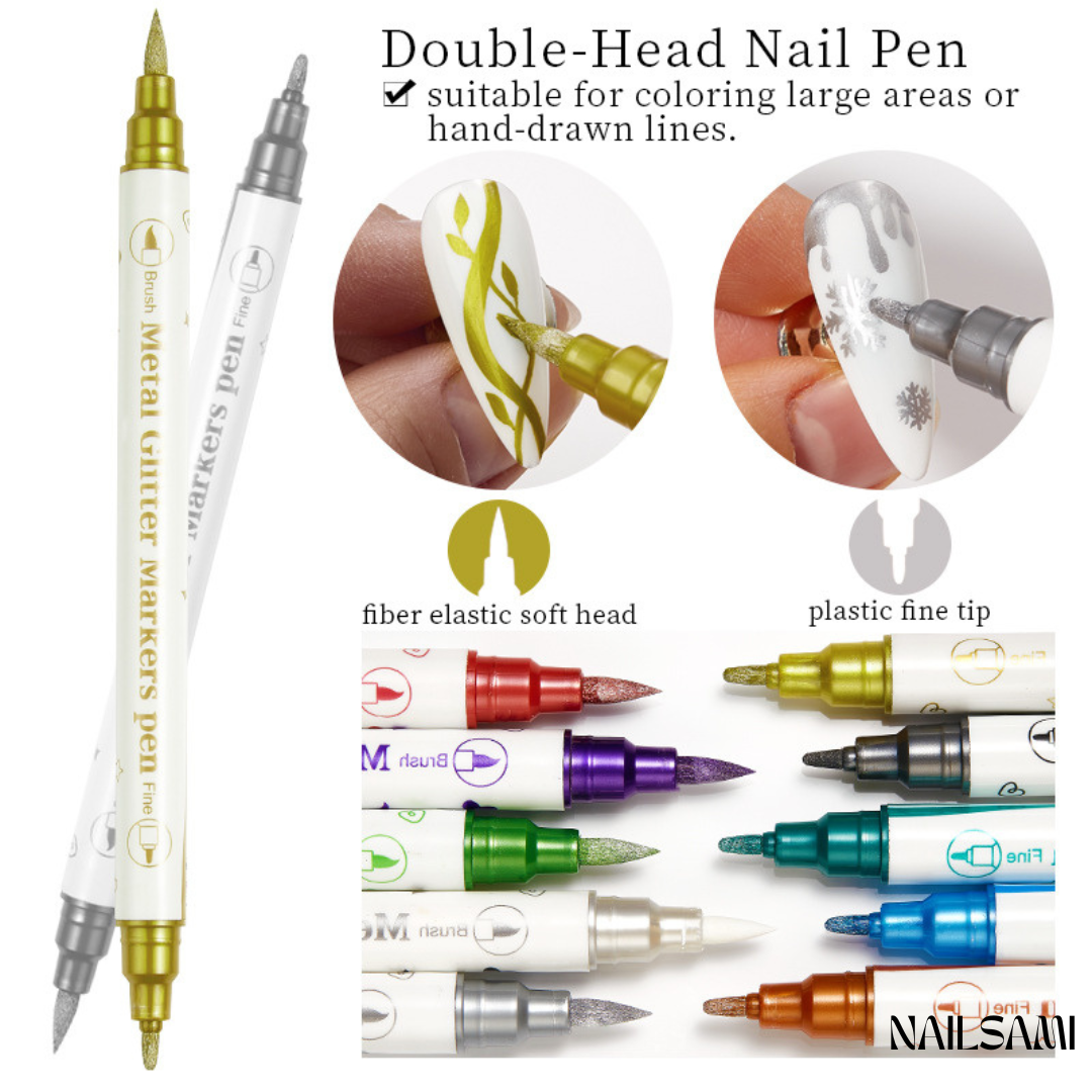Nail Art Pen Set – Fine Line Detailing & DIY Manicure Designn
