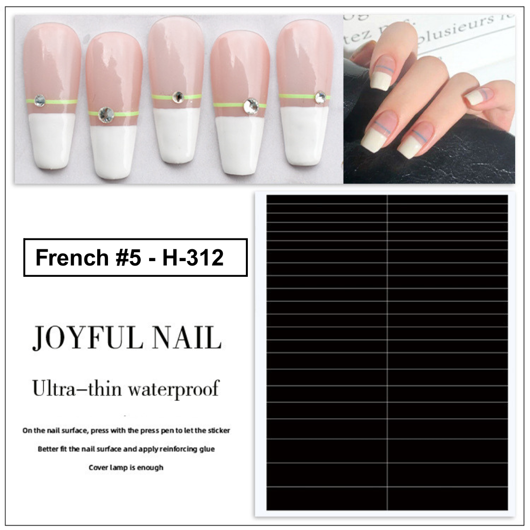 French Tip Manicure Stickers