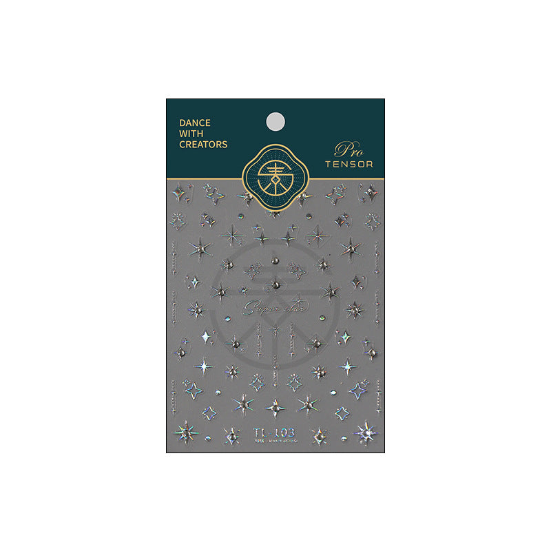 Starlight Holographic Nail Stickers Fulfilled by NAILSAMI