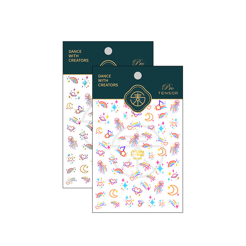 3D Whimsical Nail Stickers Fulfilled by NAILSAMI