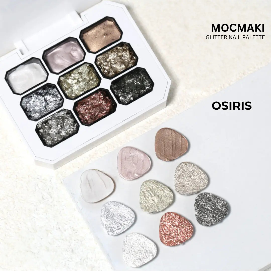MOCMAKI Glitter Solid Gel Palette 9-color MOCMAKI