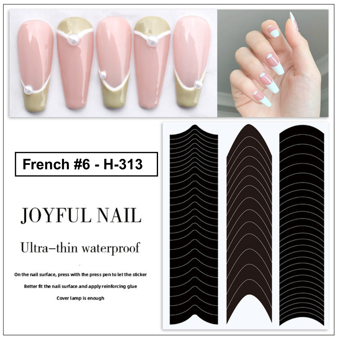 French Tip Manicure Stickers