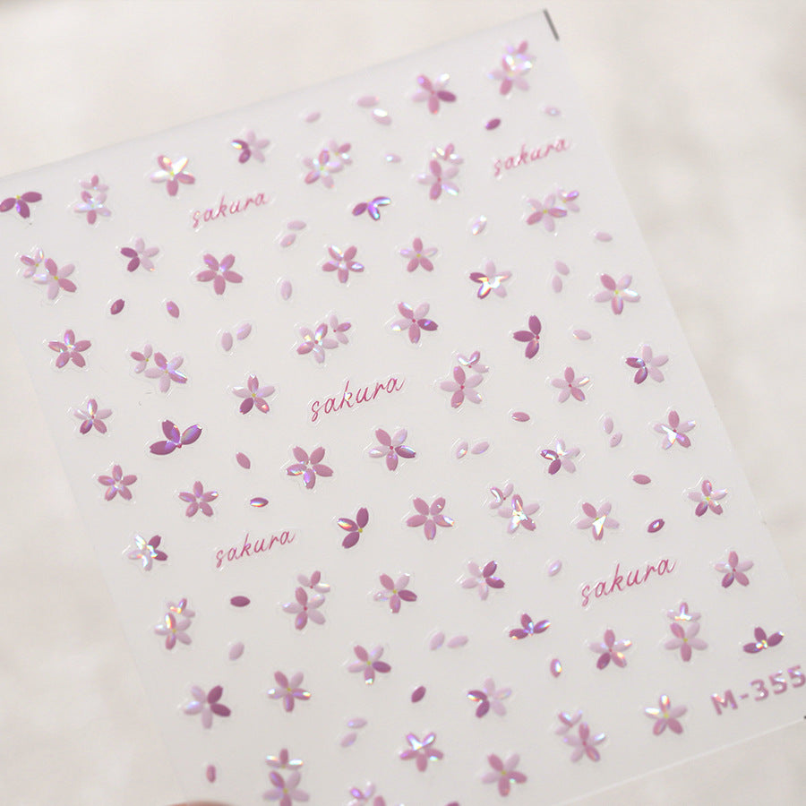 Sakura Blossom Nail Stickers Fulfilled by NAILSAMI
