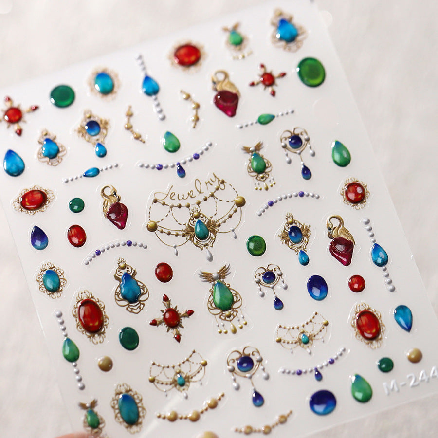 Elegant Jewel Nail Stickers NAILSAMI