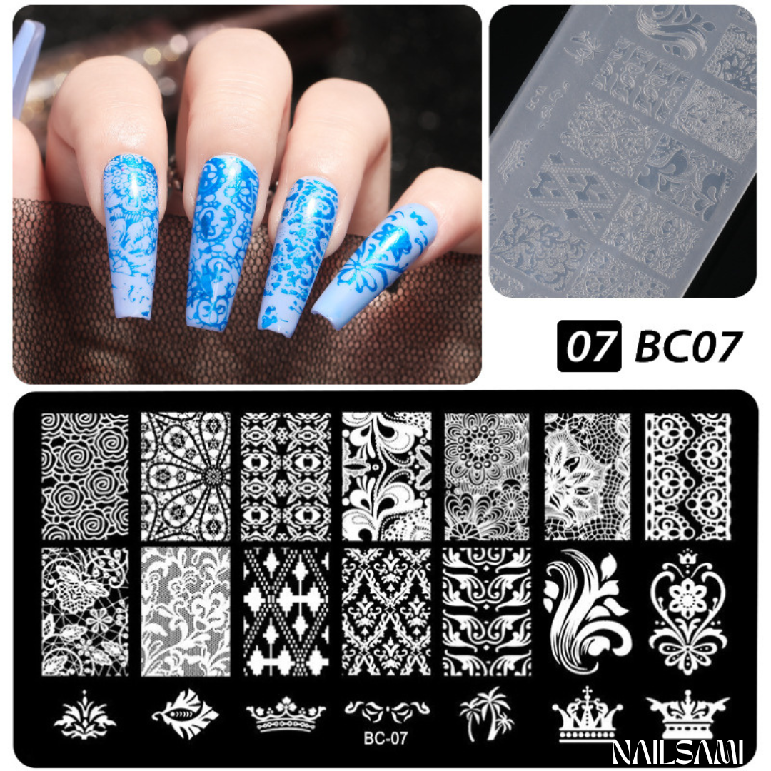 Nail Art Stamping Plate Kit