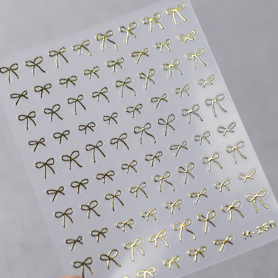 Charming Bow Nail Stickers Fulfilled by NAILSAMI