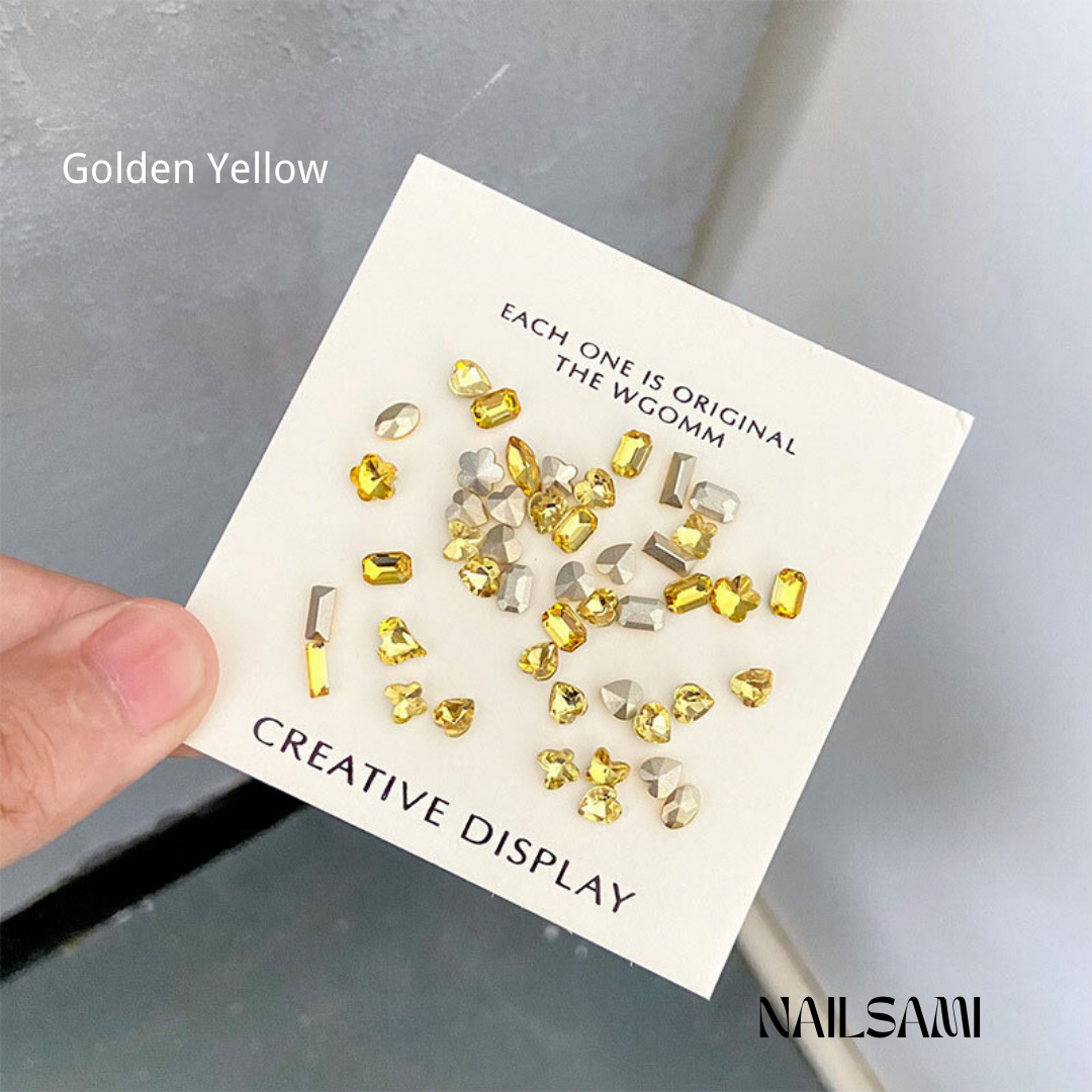 Mixed Gem Nail Charm Set