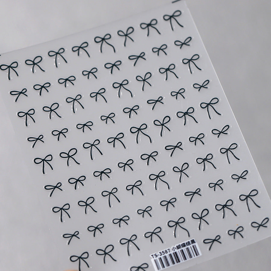Charming Bow Nail Stickers Fulfilled by NAILSAMI