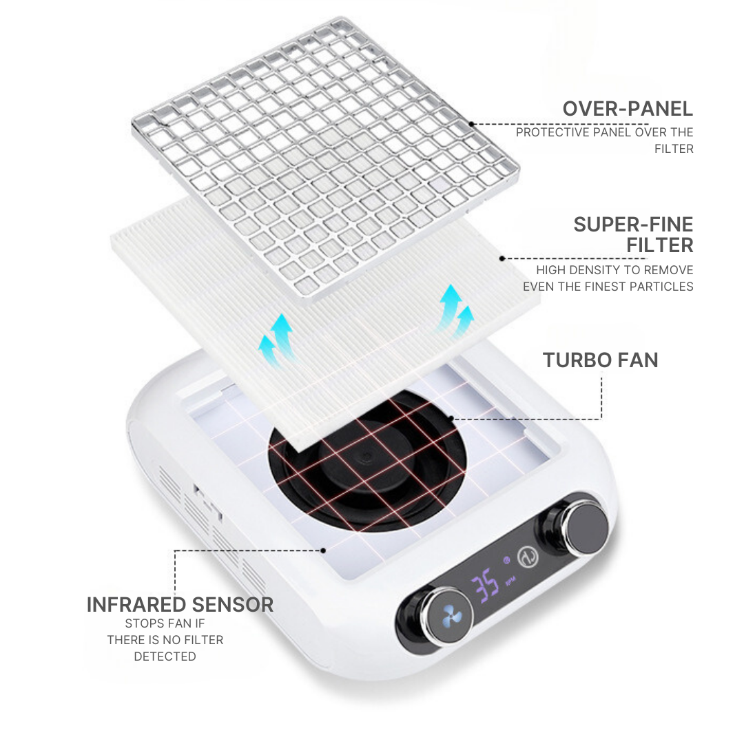 "Compact Nail Drill Kit with carrying case, includes essential tools for nail beautification, making it perfect for travel and mobile nail artists."