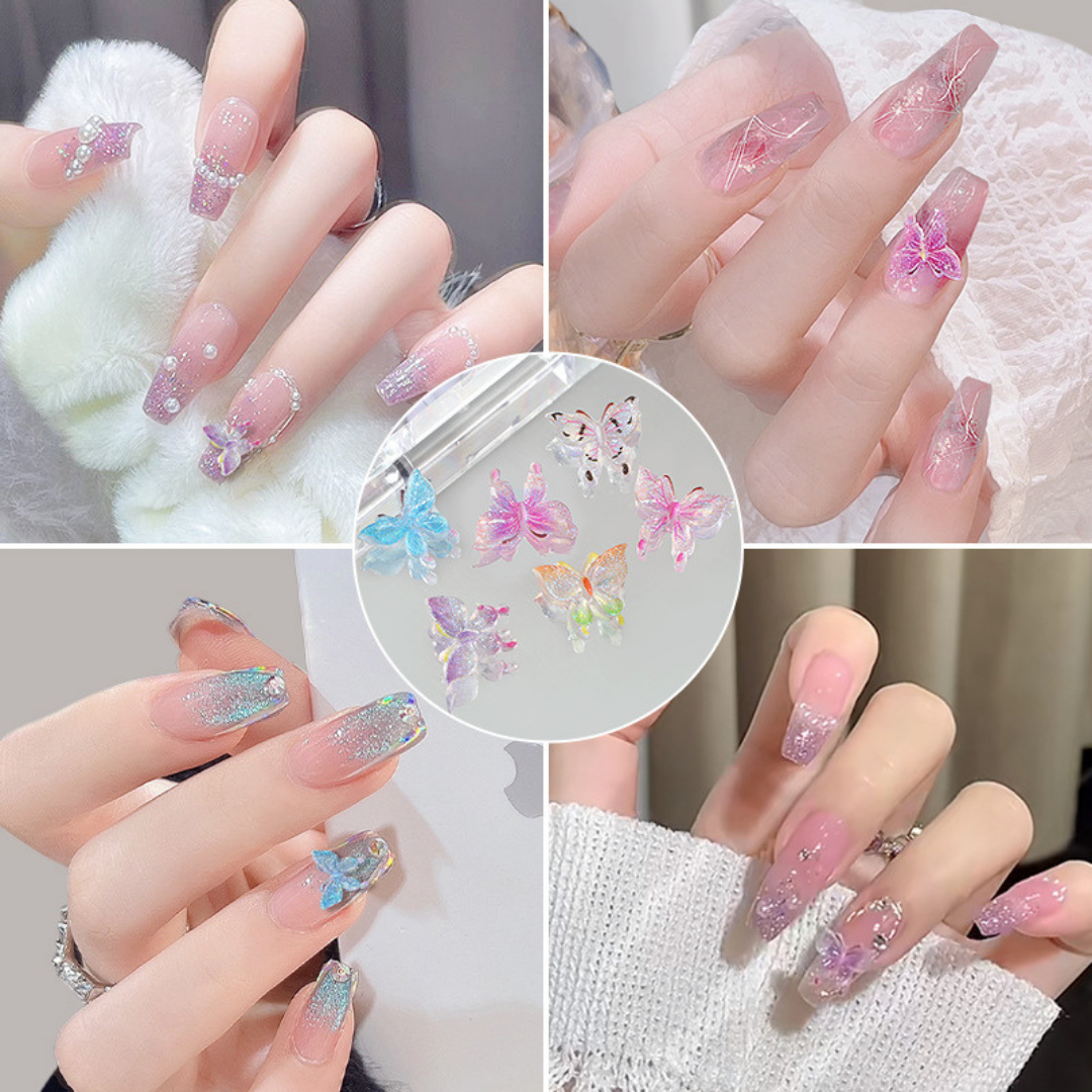 Glow in the Dark Butterfly Charms Fulfilled by NAILSAMI