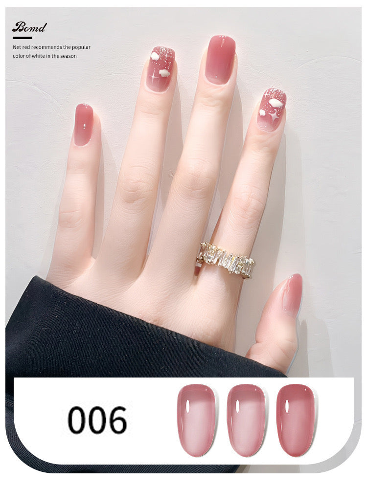 BOMD Jelly Nude Gel Polish Single Color