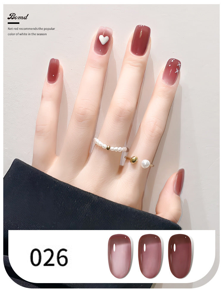BOMD Jelly Nude Gel Polish Single Color