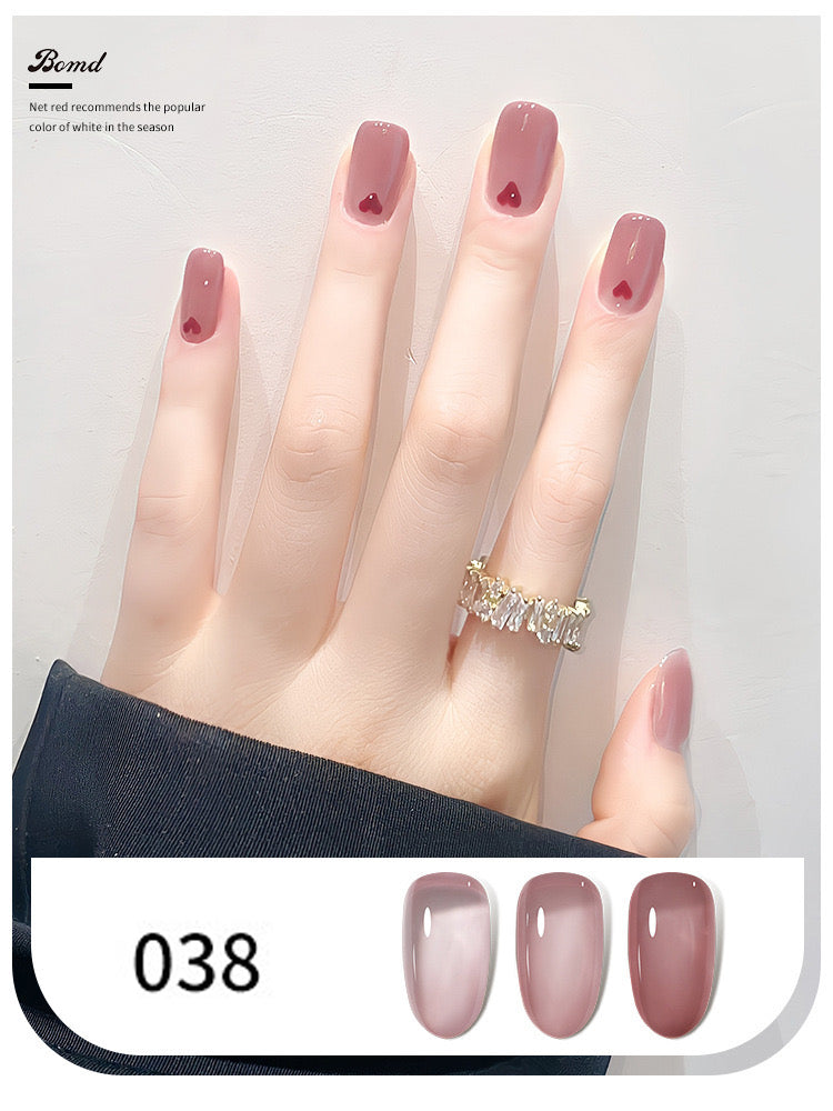 BOMD Jelly Nude Gel Polish Single Color