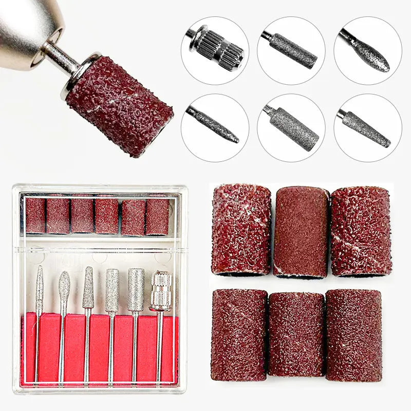 Limegirl 20000 RPM Electric Drill Portable Manicure Machine Mill Cutter Set for Manicure Nail Tips Nail Pedicure File NAILSAMI