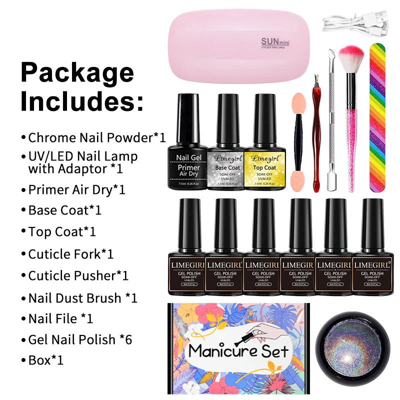 Nail Art Kit Acrylic Manicure Kit Soak Manicure Tool Kit Manicure Tools Poly Manicure Requires Undercoat Manicure Gel Kit NAILSAMI