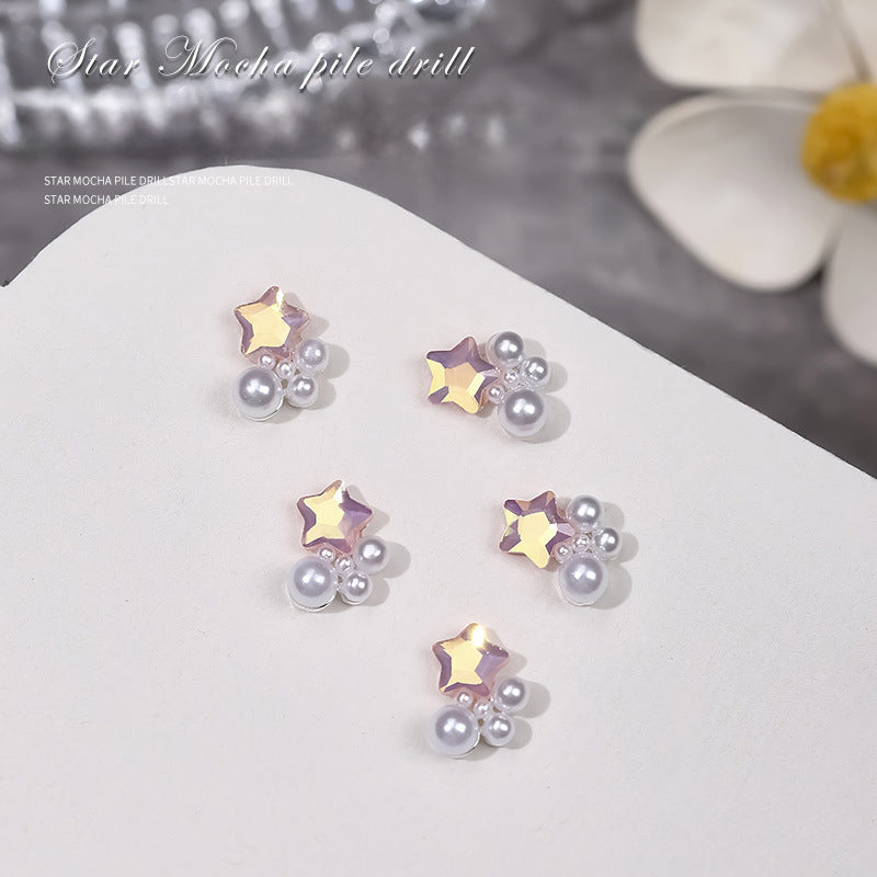Star Pearl Nail Charms NAILSAMI