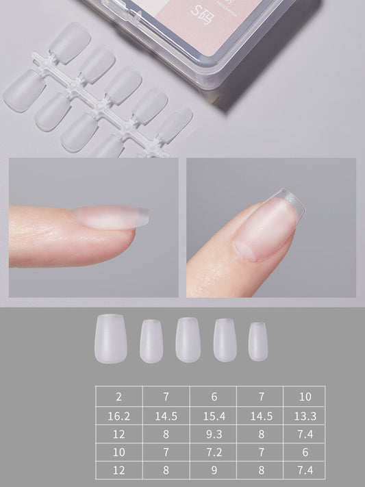 Short Round Wearable Nail Tips NAILSAMI