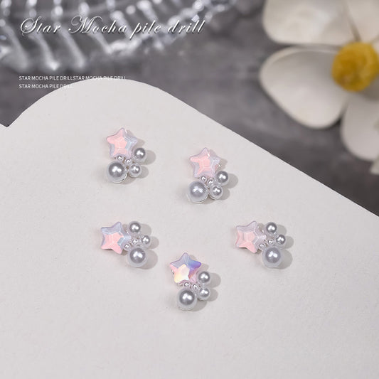 Star Pearl Nail Charms NAILSAMI