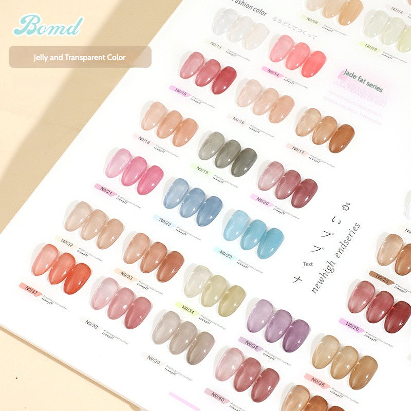 BOMD Jelly Nude Gel Polish Single Color