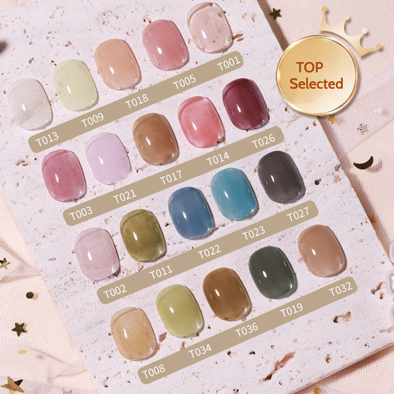 BOMD Jelly Nude Gel Polish Single Color