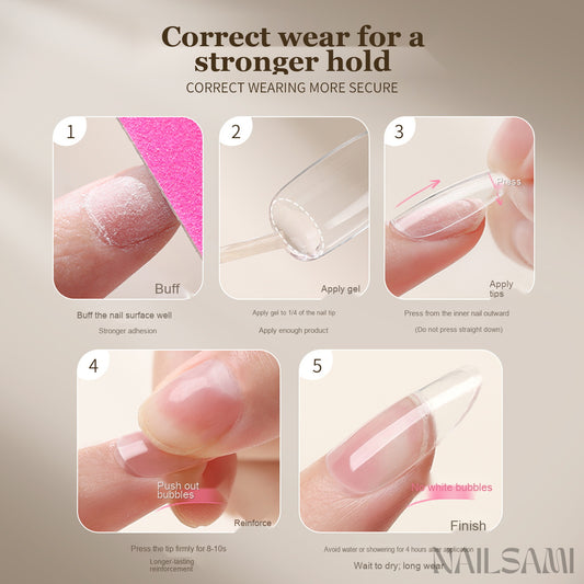 NAILSAMI Long-Wear Nail Tip Adhesive Gel - image 2