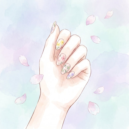 April 2026 floral spring nail inspo hero