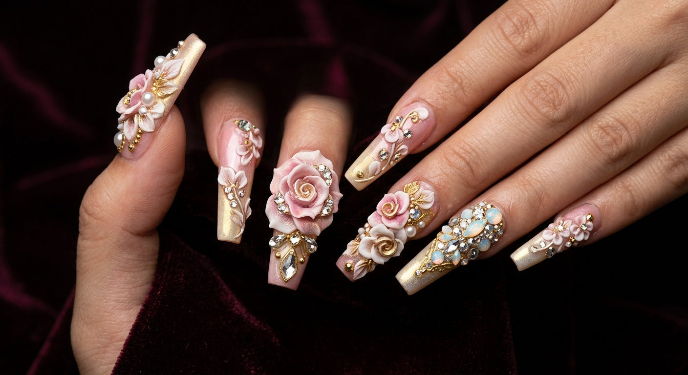 Loading Buffering Sticker 3D Nail Art 2026: The Hottest Designs Taking Over TikTok – NAILSAMI