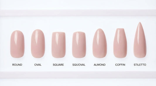 Nail shapes guide 2026 almond coffin oval square round stiletto