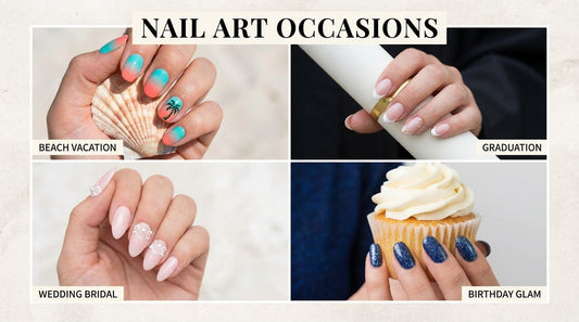 Nail designs for every occasion vacation wedding graduation birthday