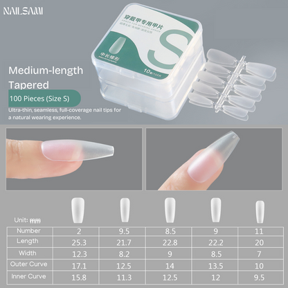 Professional Pre-Shaped Nail Tips All Shapes