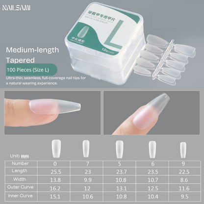 Professional Pre-Shaped Nail Tips All Shapes