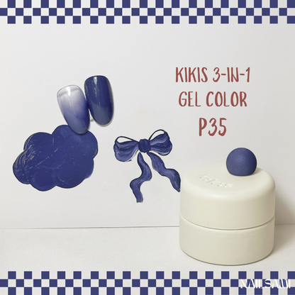 Kikis 3-In-1 Solid Macaron Gel Polish