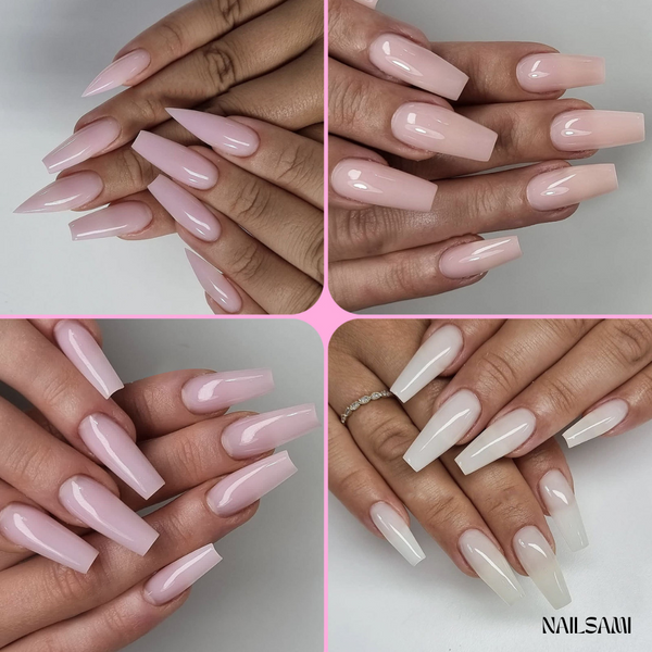 Nude Nail Extension Gel shade 2 color swatch